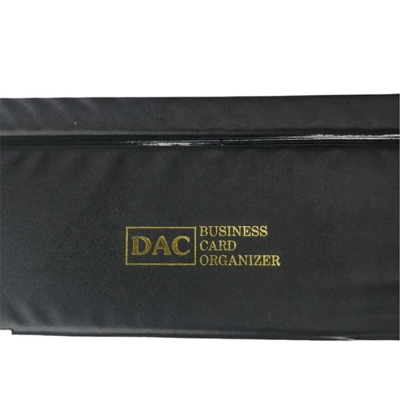 DAC Business Card Holder Organizer, 210 Plastic  Card Slots, Faux Leather, Black - Picture 9 of 9